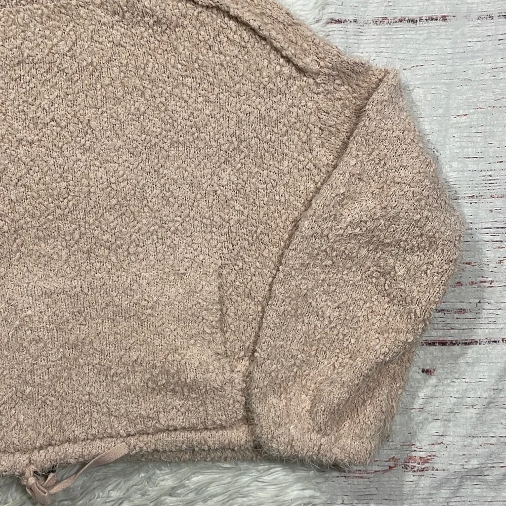Young Fabulous & Broke Lorena Eyelash Pale Pink Oversized Sweater